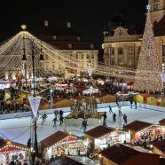 Eislaufen um die Brunnenlaube