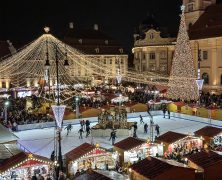 Eislaufen um die Brunnenlaube